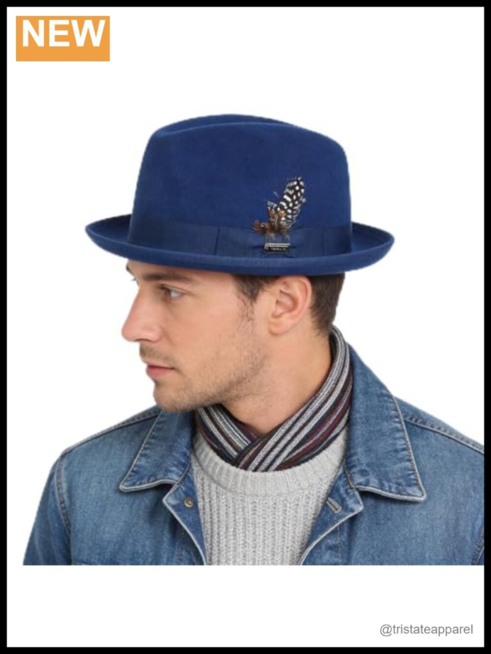 Wool Fedora Hat Wide Brim Felt Panama Unisex Adjustable